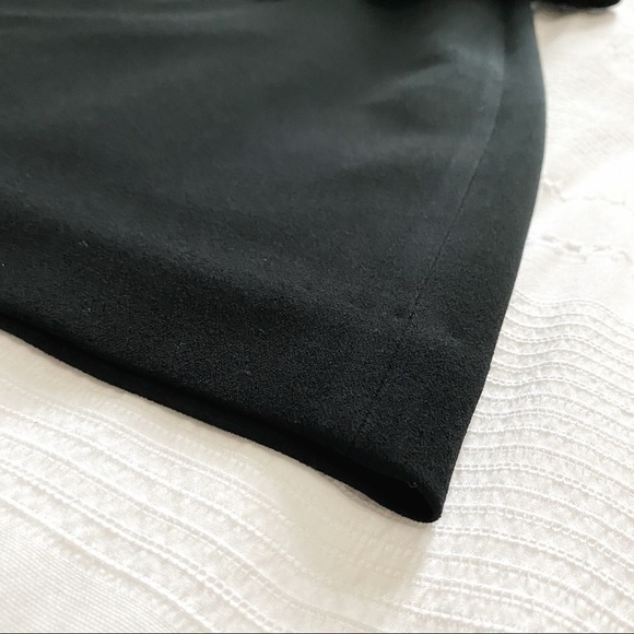 TIBI BLACK WOOL CASHMERE BLEND SLEEVELESS PEPLUM FORMAL SHEATH DRESS - 4 - Picture 10 of 10